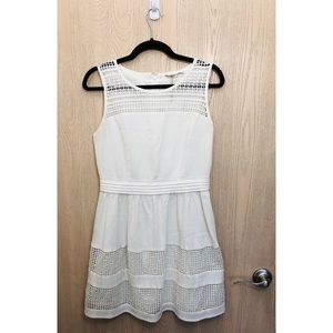 White Skater Sleeveless Dress